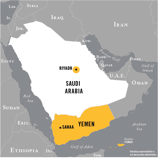 Map of AQAP operational area