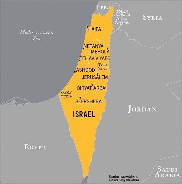 Map of HAMAS operational area